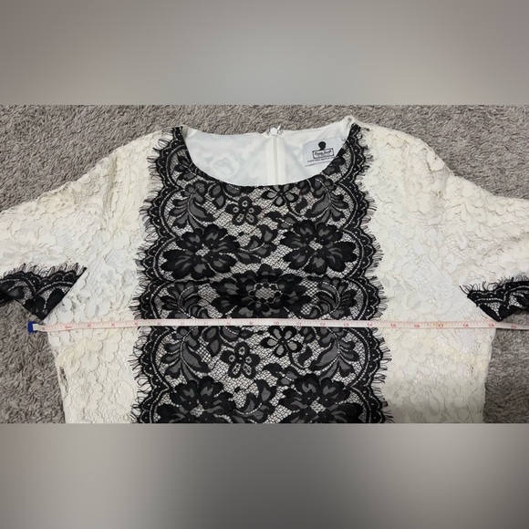 Dainty Jewells Black White Lace Dress L (M) - Picture 5 of 5